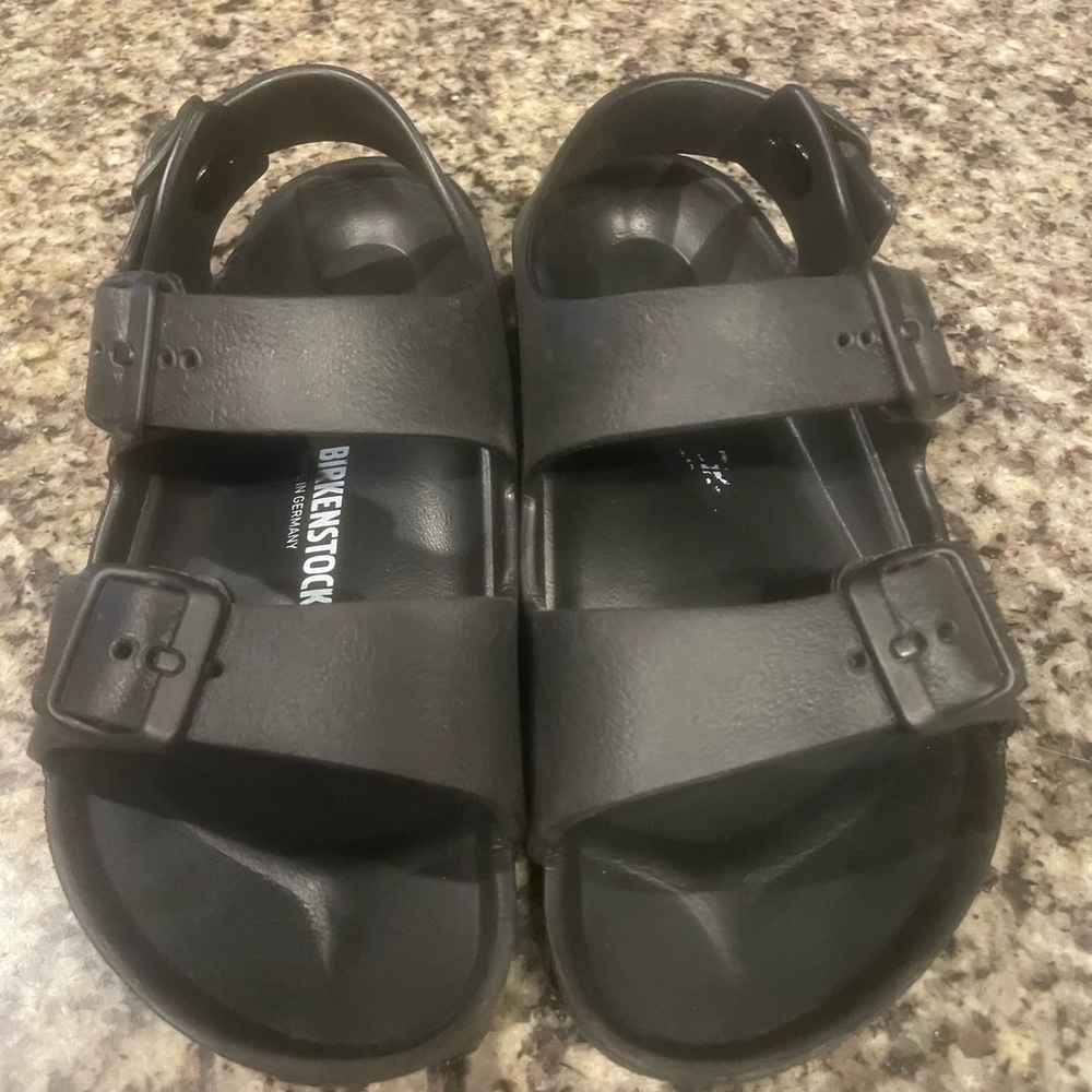 Birkenstock Charcoal Double-Strap Sandals